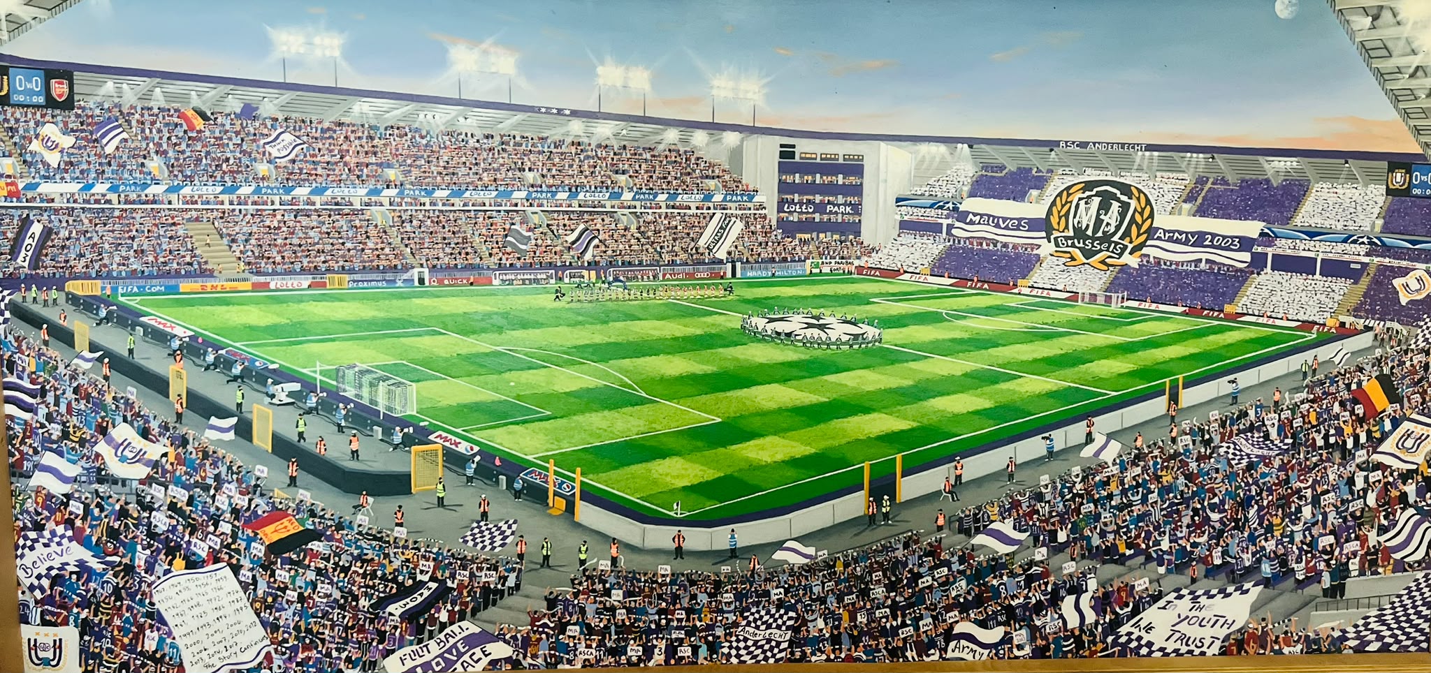 RSCA Anderlecht — painting by Hardy Hilton
